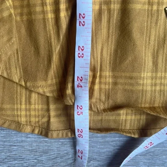 NEW Faherty HARPER TOP IN ASPEN GOLD PLAID - Picture 10 of 10